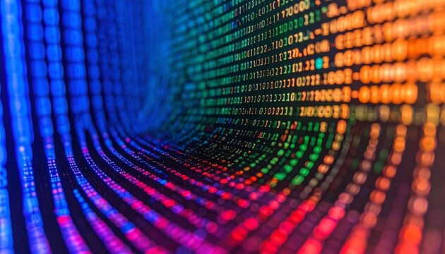 Binary code abstract - Powered by Adobe