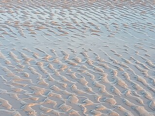  wet sandy waves and ripples