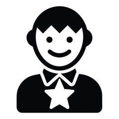 happy customer icon  vector on white background