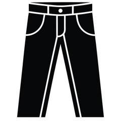 pants   jeans icon vector icon on white background