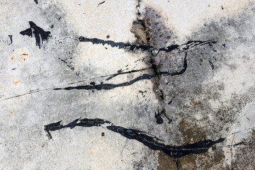 cracked concrete wall