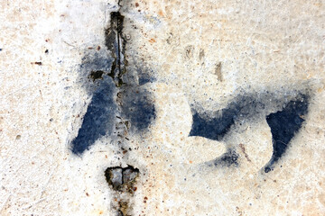 old blue paint