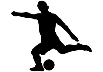 サッカー選手のシルエット30