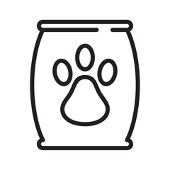 Dog food icon vector illustration in trendy style