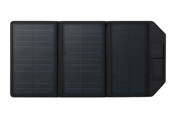 Portable folding solar panel charger generating clean energy