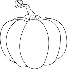 Pumpkin line art