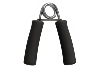 Hand gripper strengthening grip power on transparent background