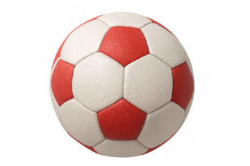 Handball ball red white color sport competition