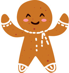 Gingerbread Cookie Illustration