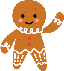 Gingerbread Cookie Illustration