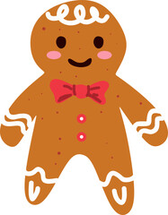 Obraz premium Gingerbread Cookie Illustration