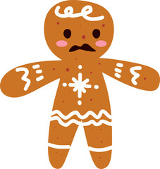 Gingerbread Cookie Illustration