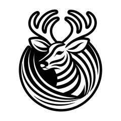 Collection of Glyph Style Deer Logos 

