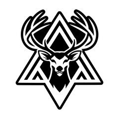 Pack of Glyph Style Deer Symbols 

