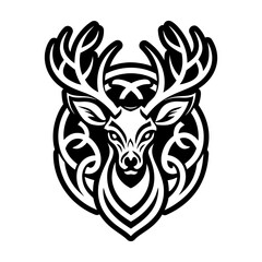 Pack of Glyph Style Deer Symbols 

