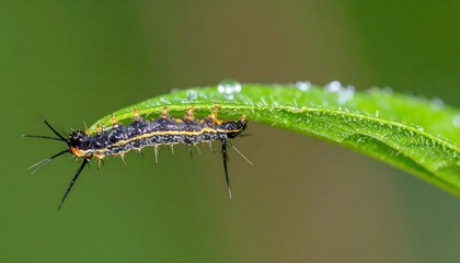 Caterpillar on leaf