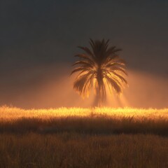 sunset in the desert