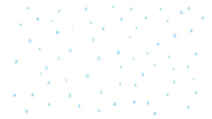 雨t178-0,Hand drawn blue water drop pattern on white background