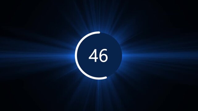 Loading circle and buffering circle icon, Futuristic countdown and upload progress