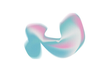 Abstract Soft Shape with Blue and Pink Gradient