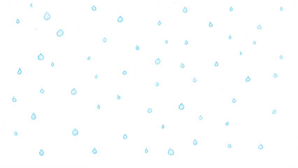 雨t179-0,Hand drawn blue water drop pattern on white background
