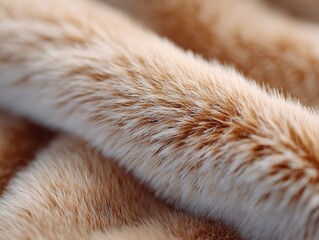 A close up of a pile of fur on a table