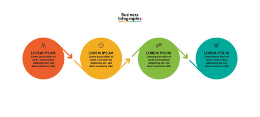 Business infographic design background template