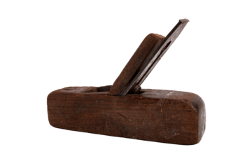 Vintage wooden hand plane , showcasing traditional