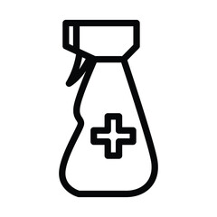 spray clean disinfectan outline icon vector design good for web or mobile app