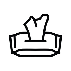 Box tissue solid icon vector design good for web or mobile app