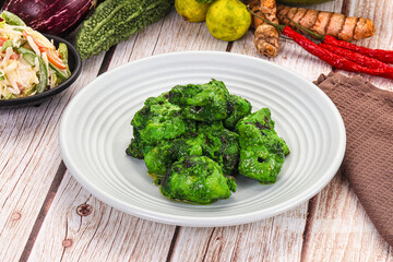Indian green chicken mint tikka