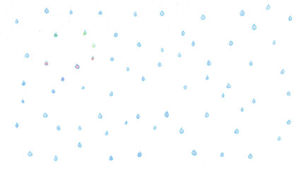 雨t181-0,Hand drawn blue water drop pattern on white background