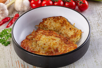Golden fried potato pancake - Draniki