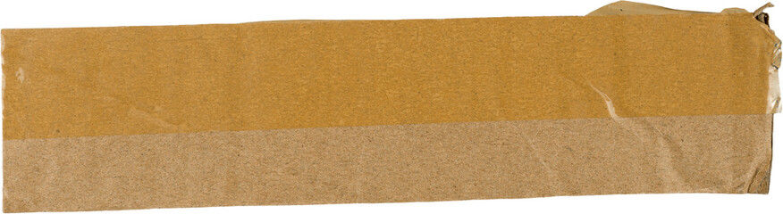 Fototapeta premium Brown Ripped Corrugated Cardboard Piece