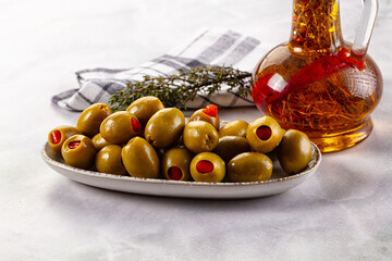 Greek olives stuffed red pepper