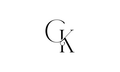 CK initial letters, monogram logo