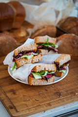 ham and cheese sandwich