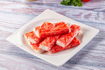 Crab stick surimi fish meat