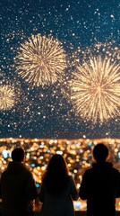 watching Distant crowd viewing, Night photography lights, Explosive light streaks,