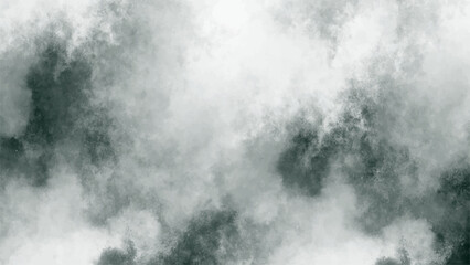 Abstract smoky cloud texture with soft white and dark gray tones blending seamlessly. Atmospheric misty pattern resembling fog or vapor movement, ideal for backgrounds and digital art.