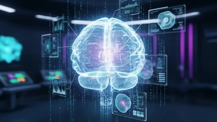 Holographic Brain Interface: AI and Cognitive Technology - Powered by Adobe