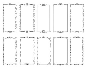 Set of decorative rectangular frames (1)