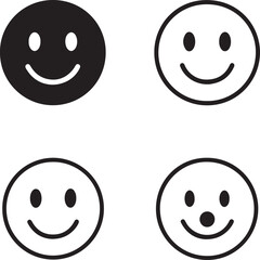 Happyness icon set, smiley icons, joy symbols, positive emotion design, minimal happyness vector, modern happyness icons, isolated happyness collection