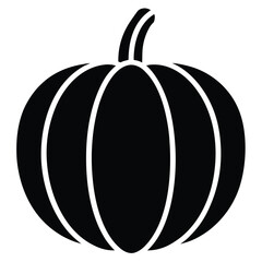 pumpkin vector icon on white background