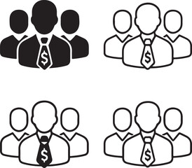 Sales team icon set, teamwork icons, business group symbols, sales team vector, sales team design, sales team icons, sales team collection, isolated sales team icon set, modern sales team icons