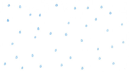 雨t187-0,Hand drawn blue water drop pattern on white background