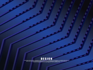 Premium background design with diagonal dark blue stripes pattern. Vector horizontal template for digital lux business banner, contemporary formal invitation, luxury voucher, prestigious gift certific