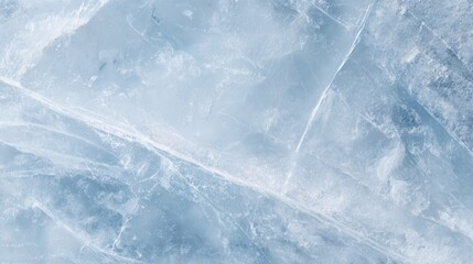 High-resolution view of delicate cracks in a beautiful sheet of crystal-clear ice