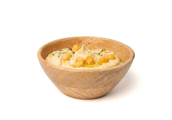 Hummus in bowl, houmous dip, chickpea humus tahini sauce, middle eastern spread