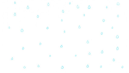 雨t190-0,Hand drawn blue water drop pattern on white background
